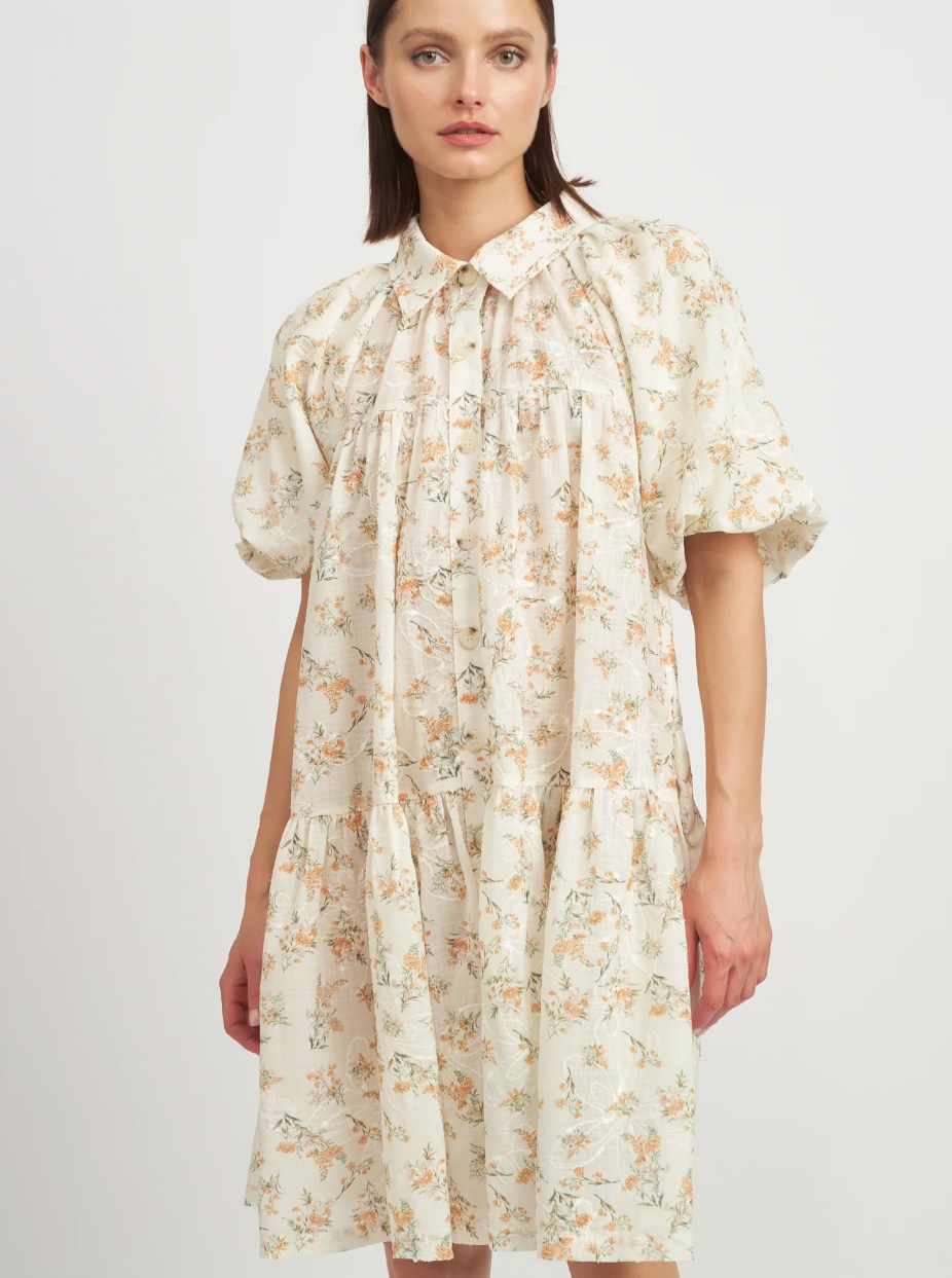 Hayley Shirt Dress - Peach Print | Salt Nantucket – Salt Boutique