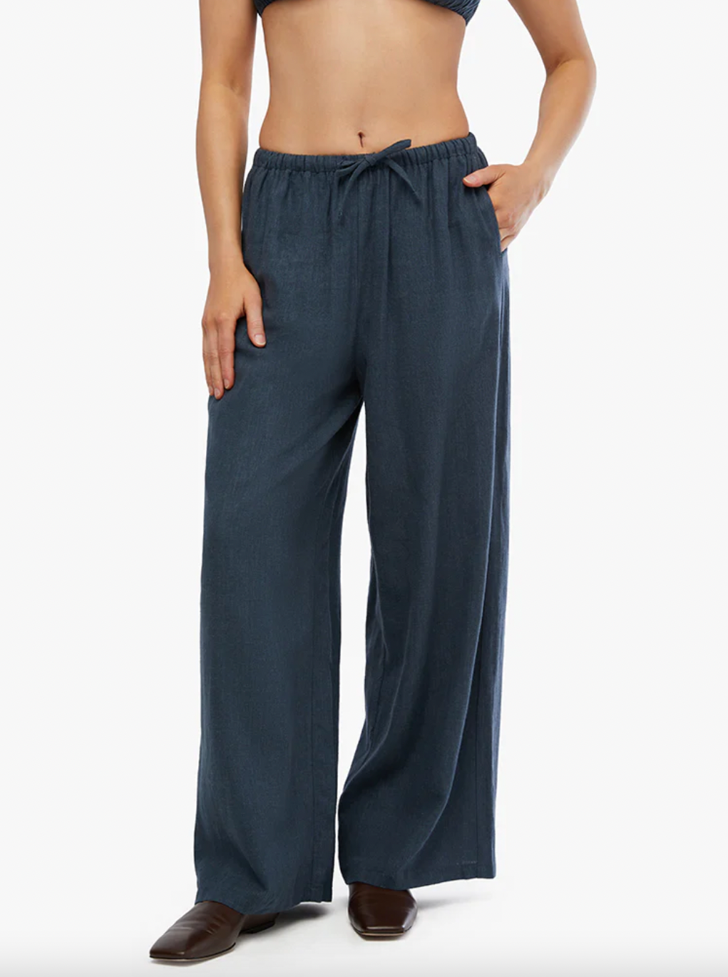 Wide Leg Linen Pant