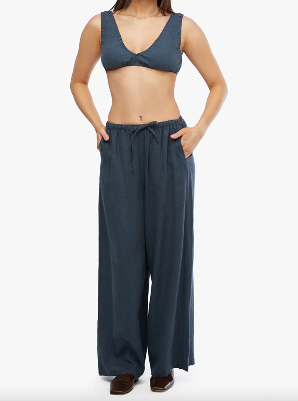 Wide Leg Linen Pant