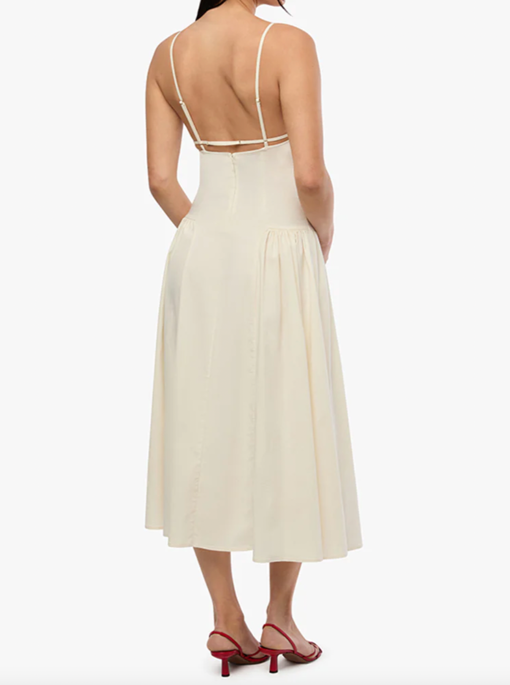 Flare Panel Midi Dress