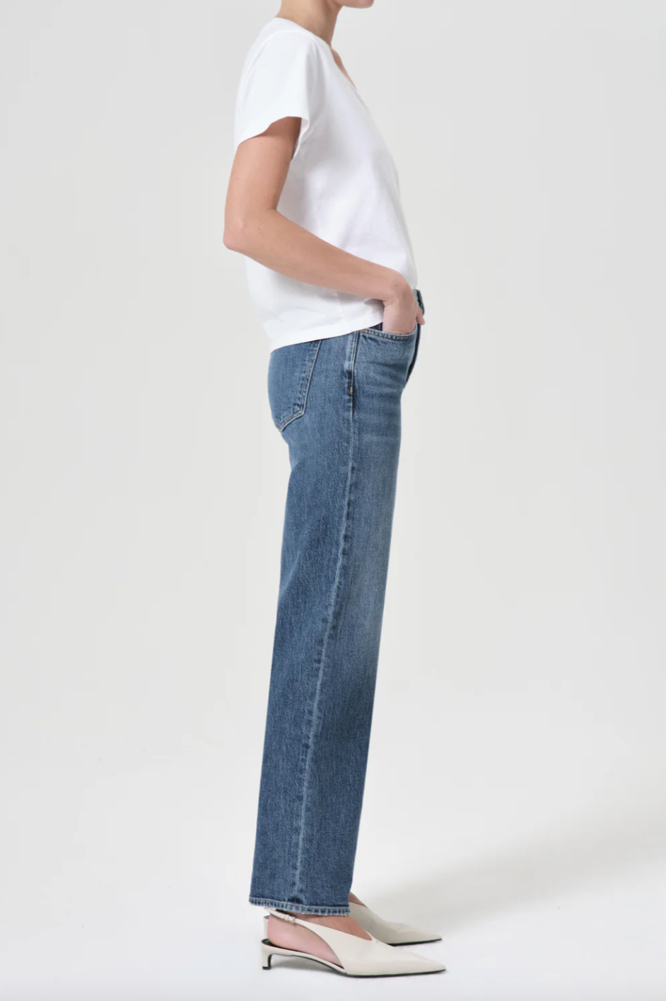 Harper Mid Rise Straight Jean