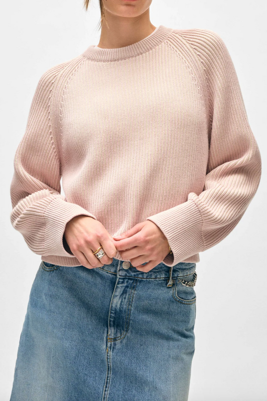 Organic Cotton Plaited Crewneck