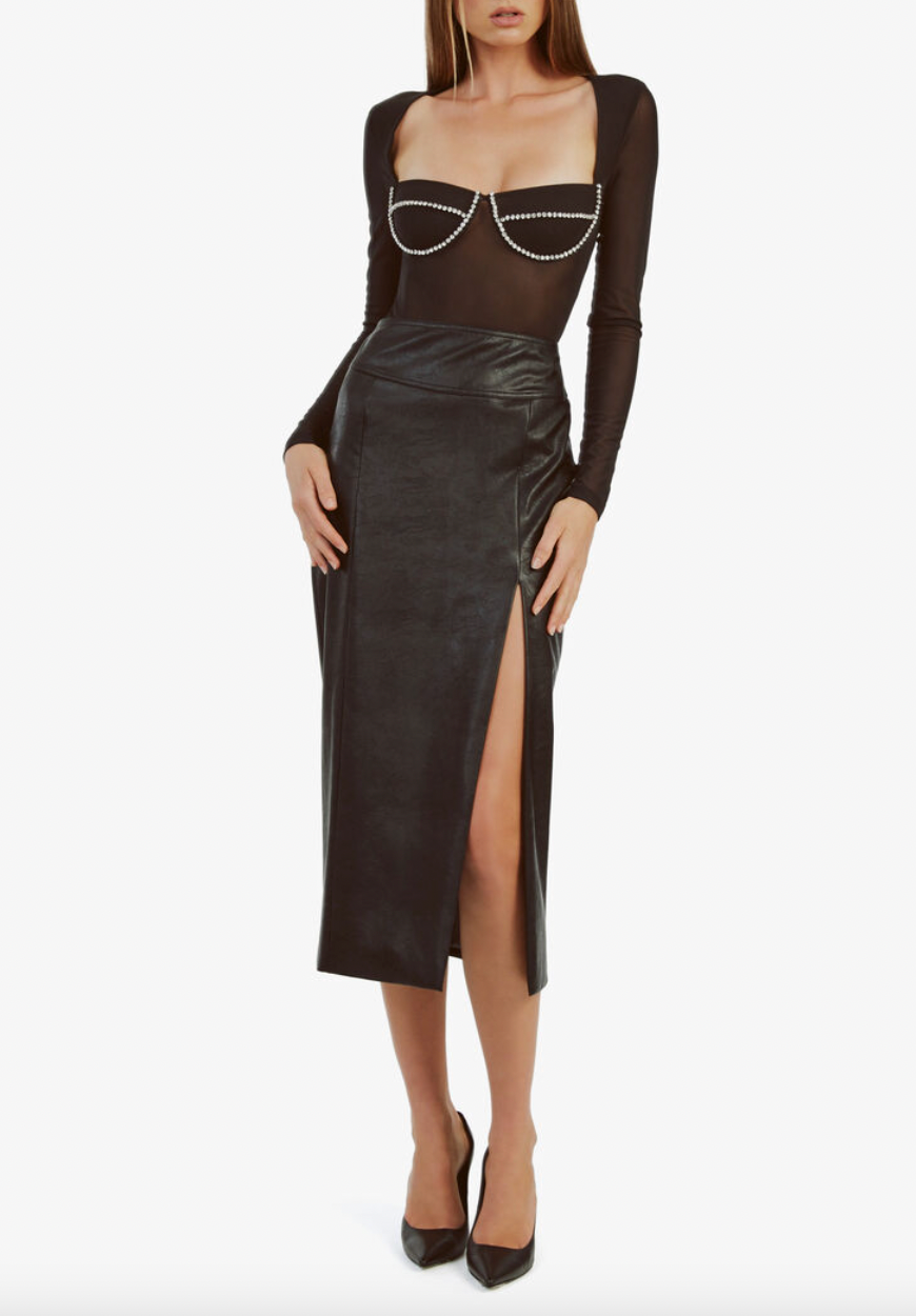 Dante Vegan Leather Midi