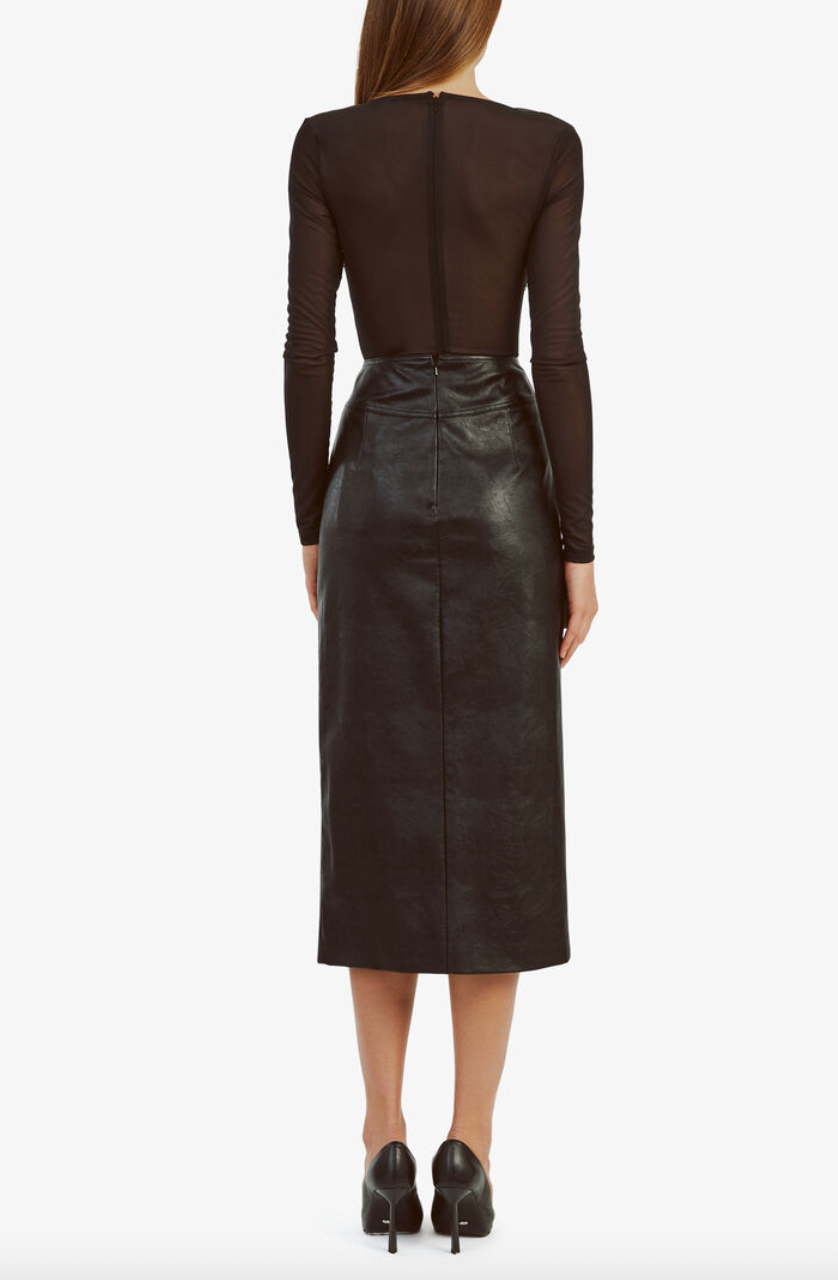 Dante Vegan Leather Midi