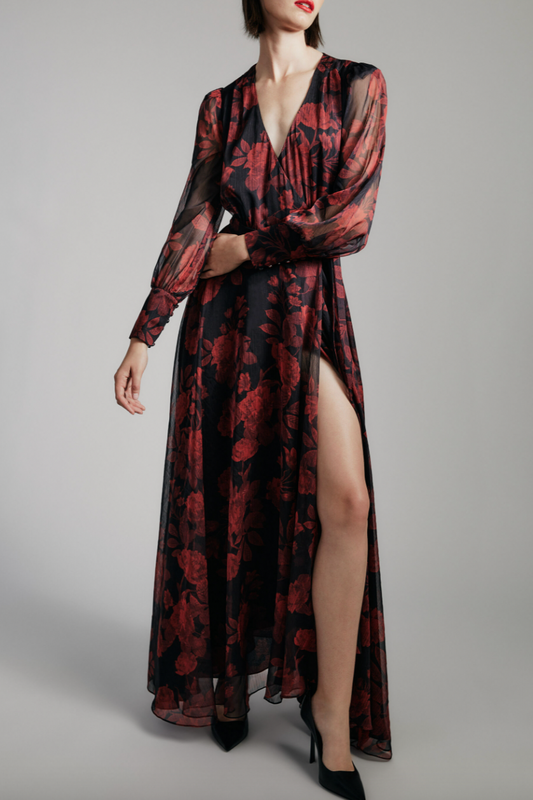 Luciana Maxi Wrap Dress