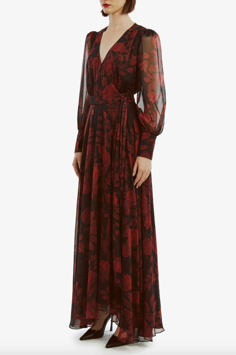 Luciana Maxi Wrap Dress