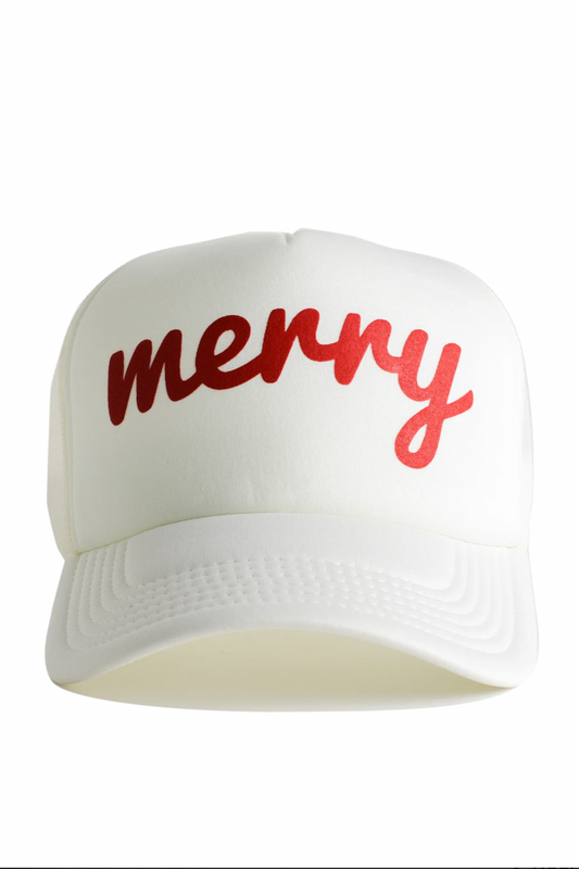 Merry Trucker Hats - Snow